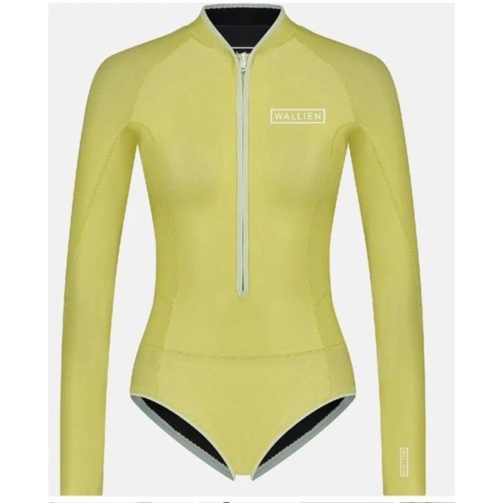 WALLIEN Womens Nikki Van Dijk Bikini Cut 1mm Front Zip Springsuit Wetsuit 4 NWT